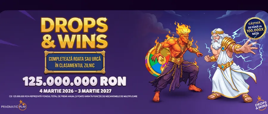 Drops and Wins Pragmatic Play cu 125.000.000 RON